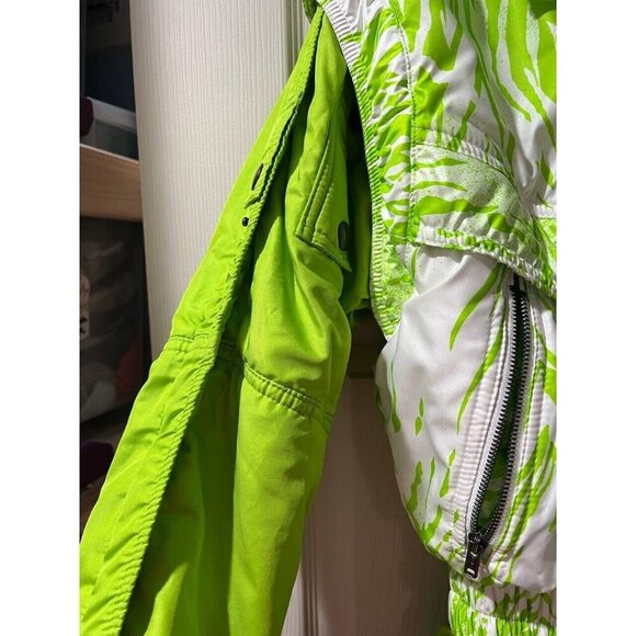 Vintage Girl Warm Snowsuit Ski Jacket Pants Set Windproof Green 140 M A000089 - Picture 15 of 15